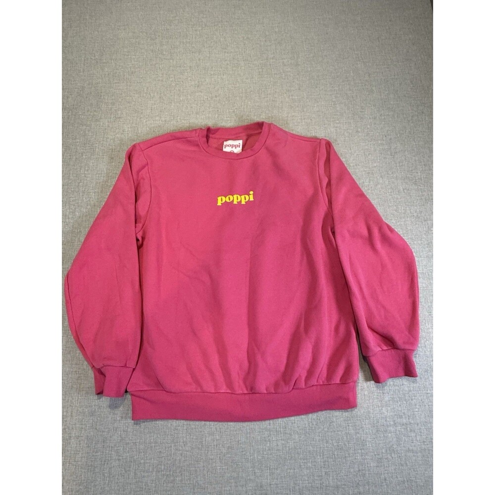 Poppi x Target Forever Icon Pink Crewneck Sweatshirt Graphic Pullover Size M